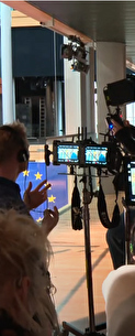 Tournage au Parlement