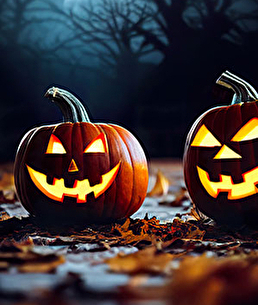 Les citrouilles grimaçantes d'Halloween